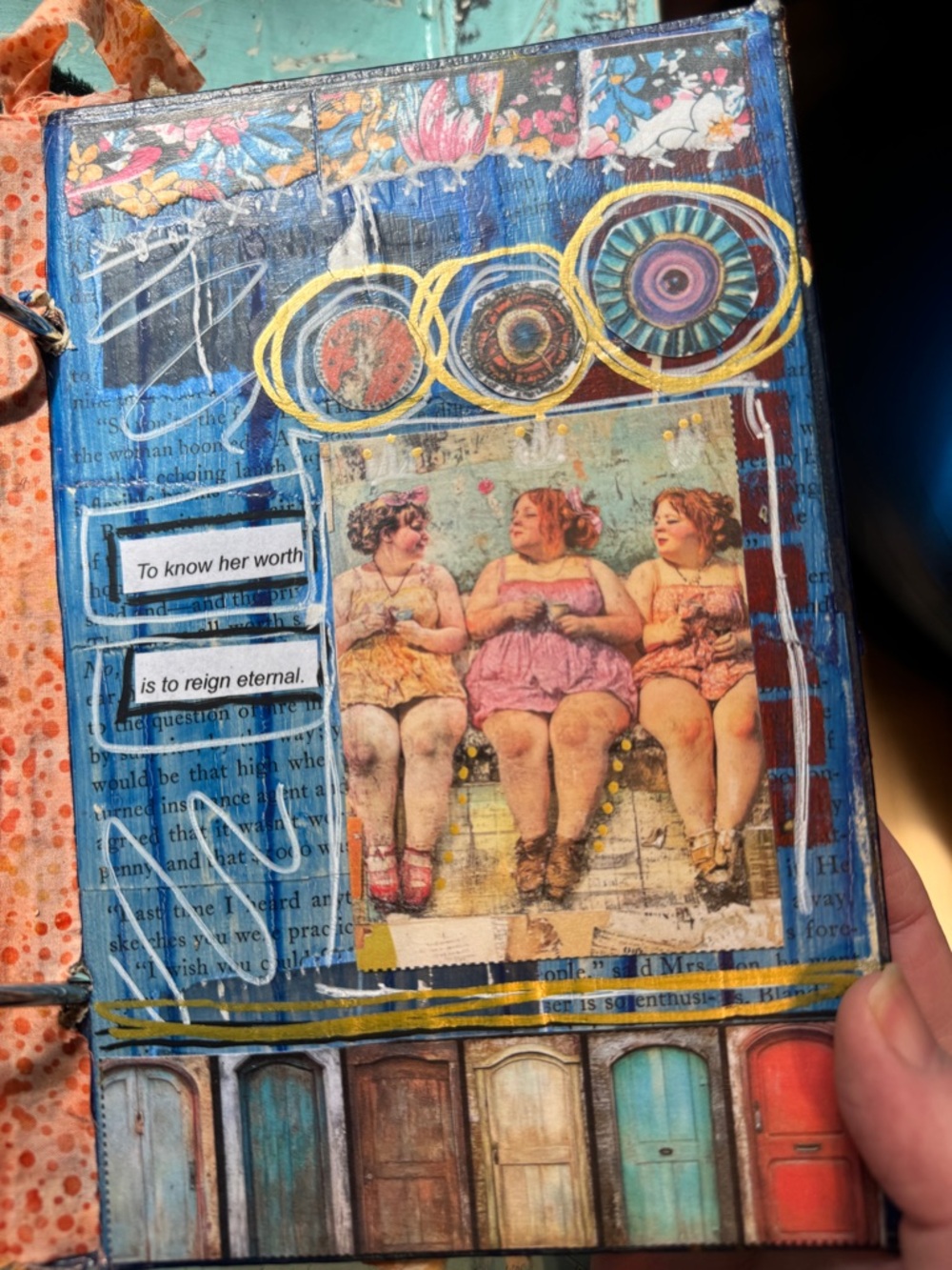 ✨ "Begin Again, again. “ Altered Book | 22-Page Interactive Mixed Media Art - Picture 15 of 15